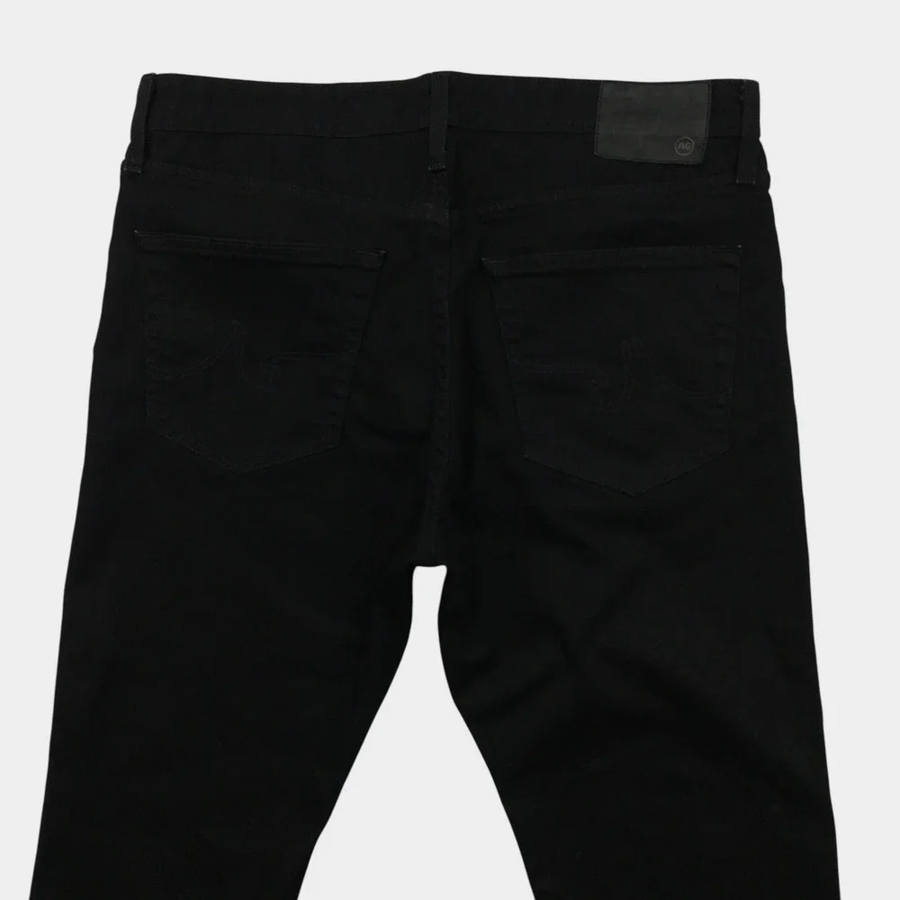 AG Adriano Goldschmied The Everett Slim Straight Black Jeans Mens 34x32 USA Made